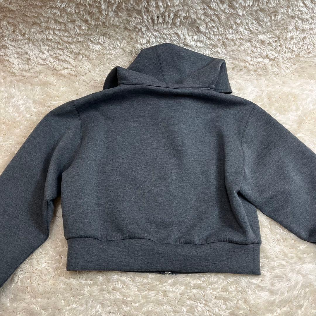 【美品】デイジーリン　DAISY LIN パーカー　ボンディング風　グレー　40