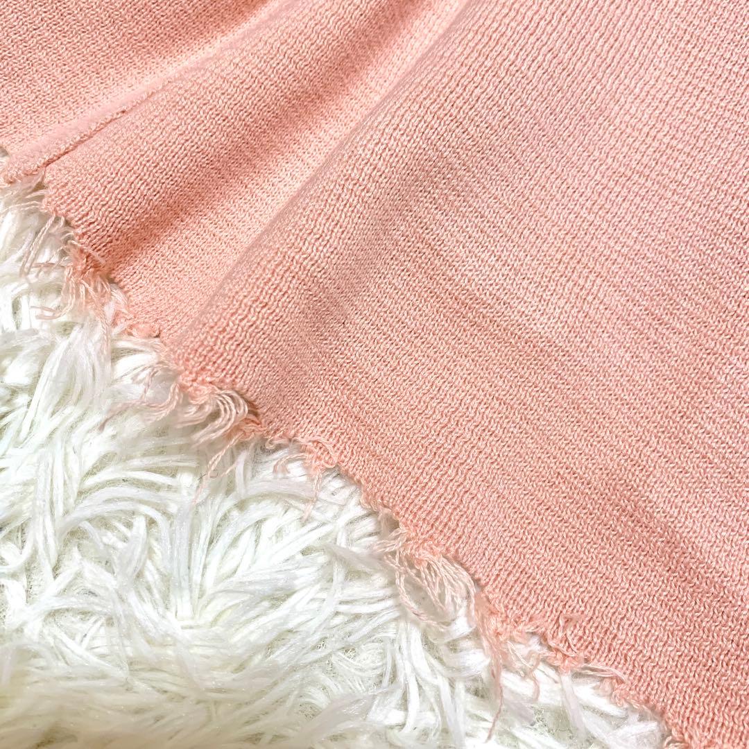 美品✨2025AW 今季完売 ミラノリブ ニットワークジャケット ベルト ピンク