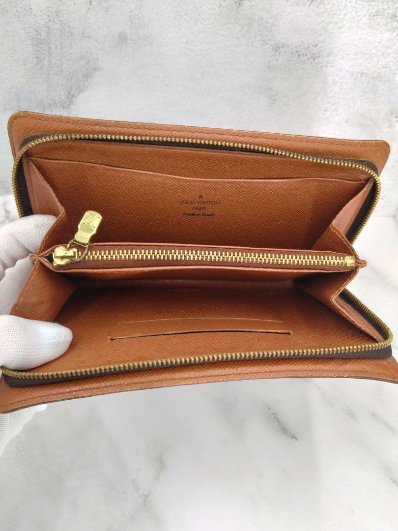 正規品 Louis Vuitton モノグラム ポルトモネジップ M61727