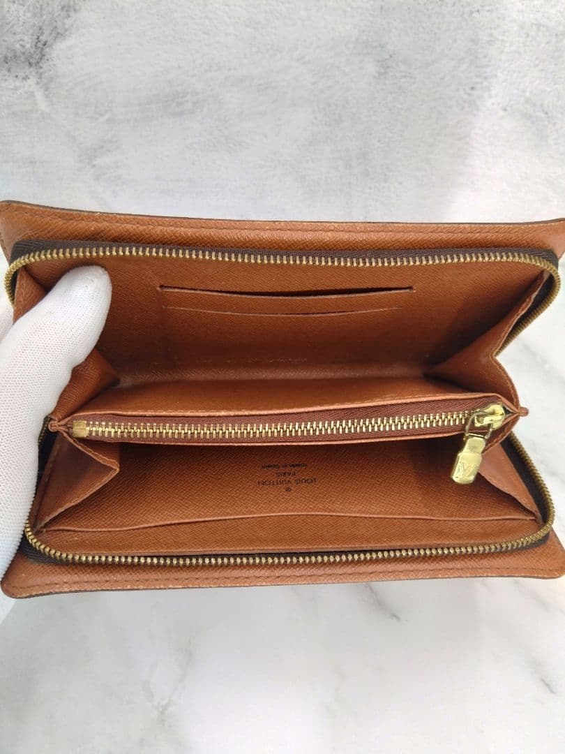 正規品 Louis Vuitton モノグラム ポルトモネジップ M61727