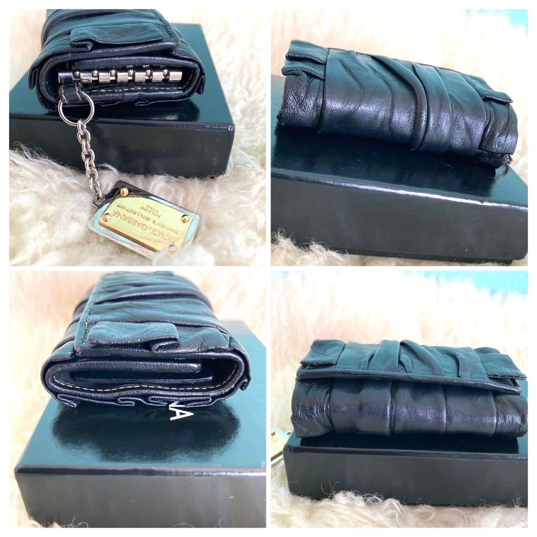 【✨ ゐ】ドルチェ&ガッバーナ キーケース チェーンプレート ナッパレザー