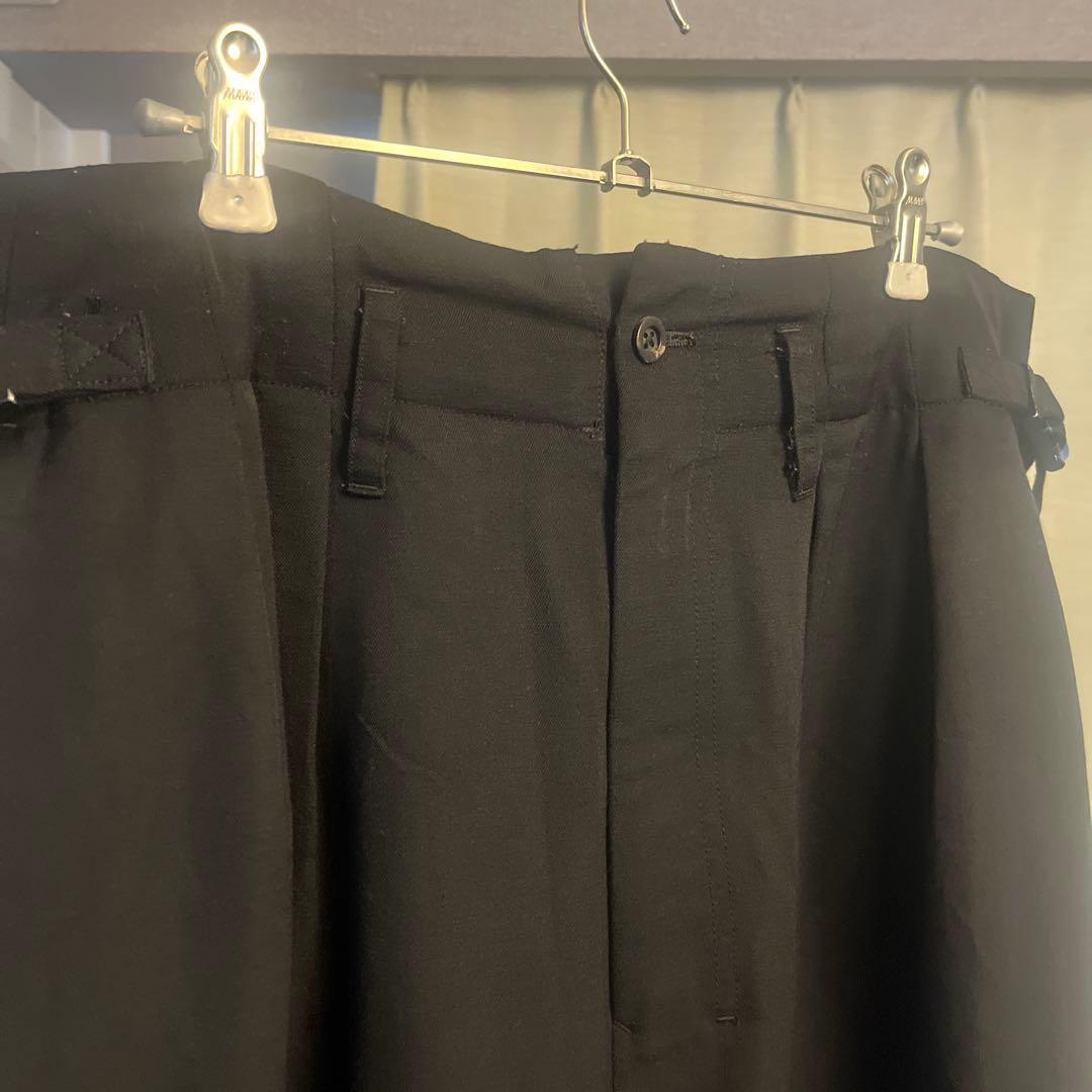 ancellm アンセルム WOOL ダメージスラックス ブラック size1