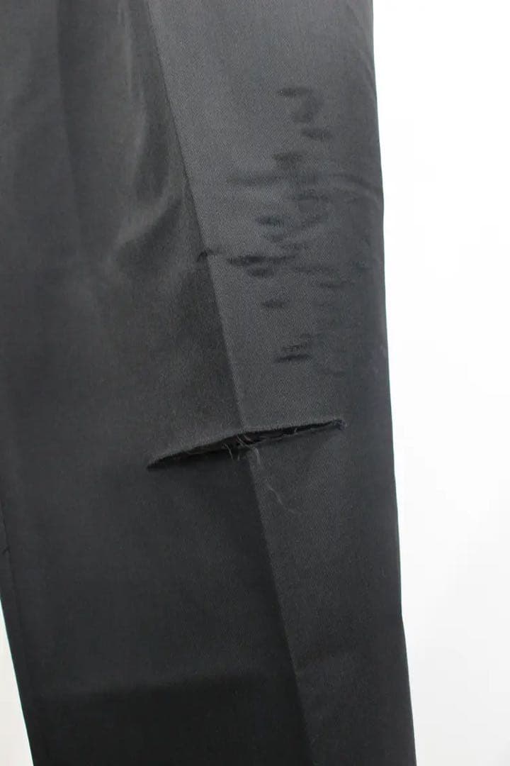 ancellm アンセルム WOOL ダメージスラックス ブラック size1