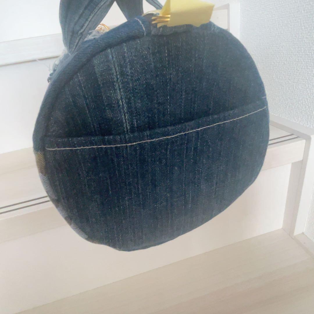 ドラム型トートバッグ デニムリメイク⑦