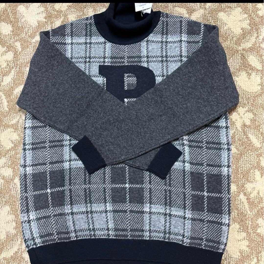 新品 PAPAS パパスプラスタートルネック プルオーバーセーター