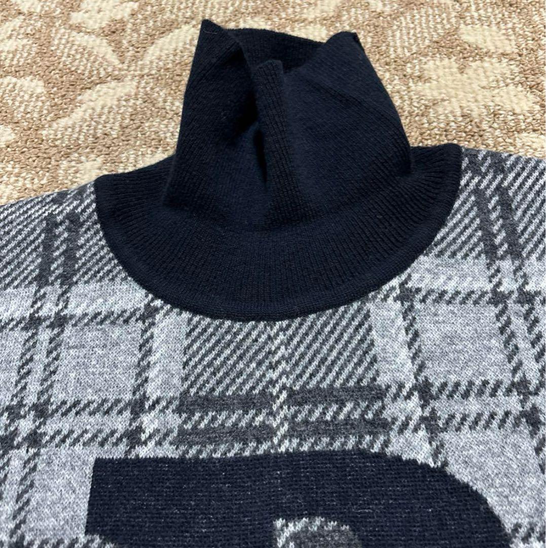 新品 PAPAS パパスプラスタートルネック プルオーバーセーター