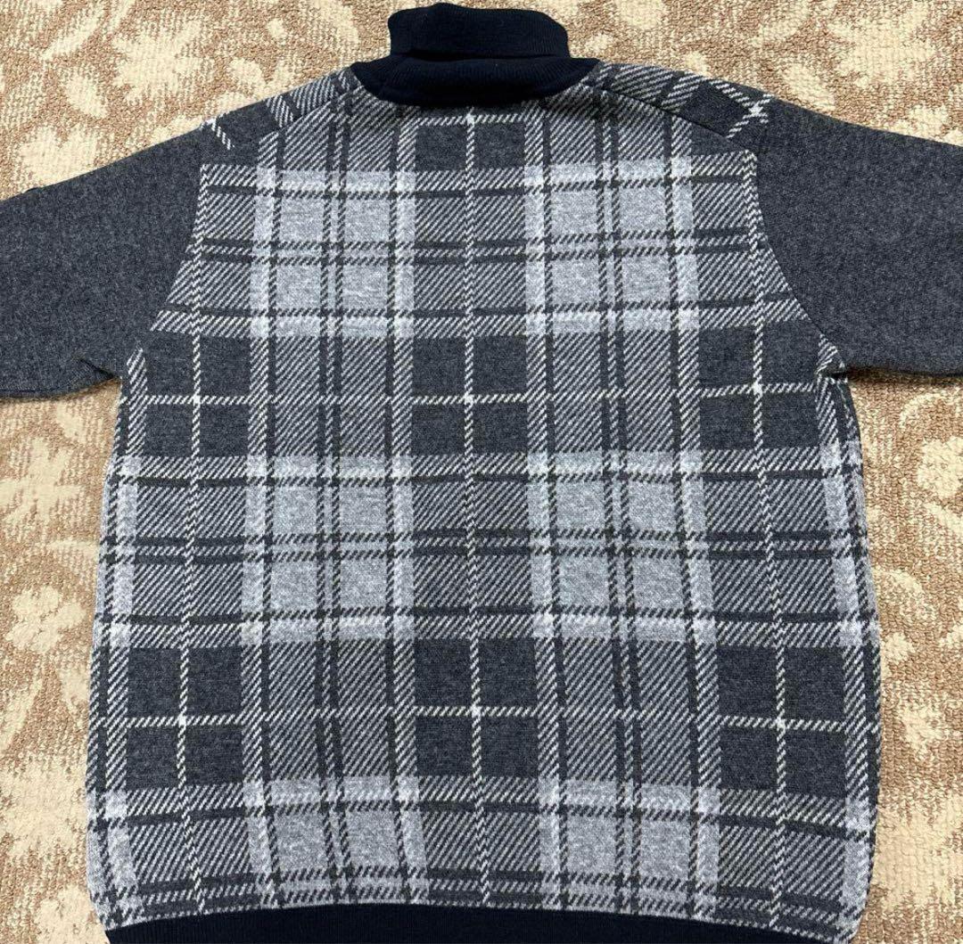 新品 PAPAS パパスプラスタートルネック プルオーバーセーター