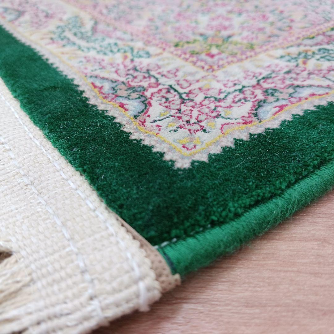 Y2269 ペルシャ絨毯風 機械織り 絨毯 98×55㎝