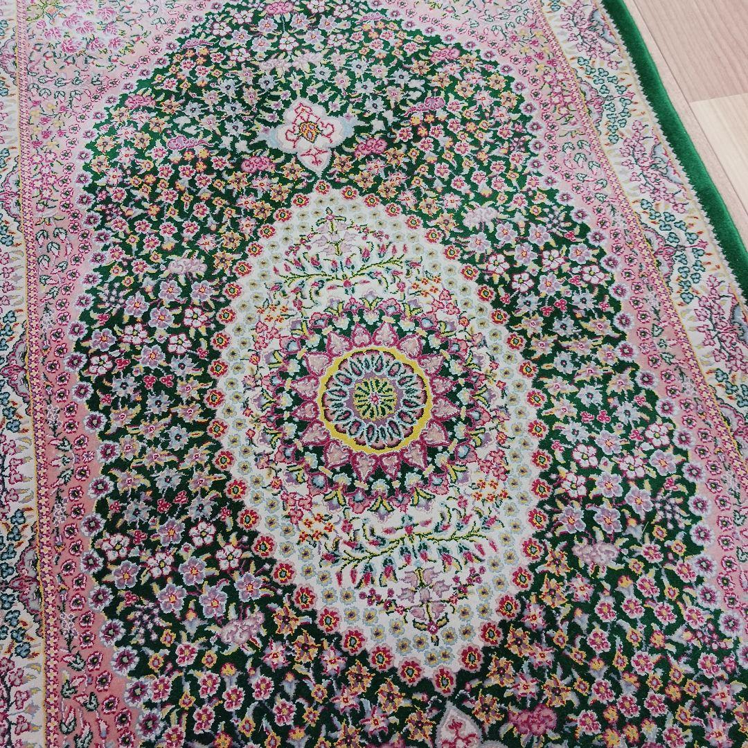 Y2269 ペルシャ絨毯風 機械織り 絨毯 98×55㎝