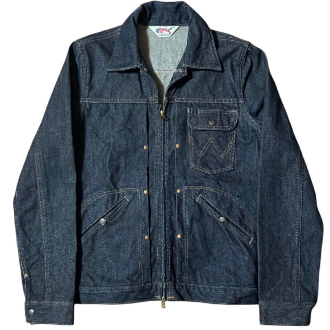 濃紺 Wrangler 11MJZ 暴れ馬タグ 復刻 W-ZIP サイズM