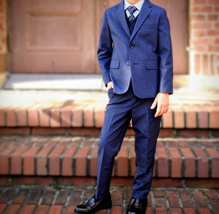 コムサイズム✨️　マイクロチェックスーツ✨️極美品✨️卒服セレモニー　最終価格