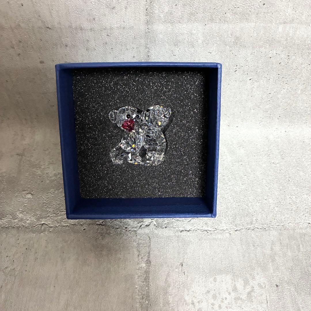 【極美品】SWAROVSKI クリス ベア カップル バラをあなたに ローズ
