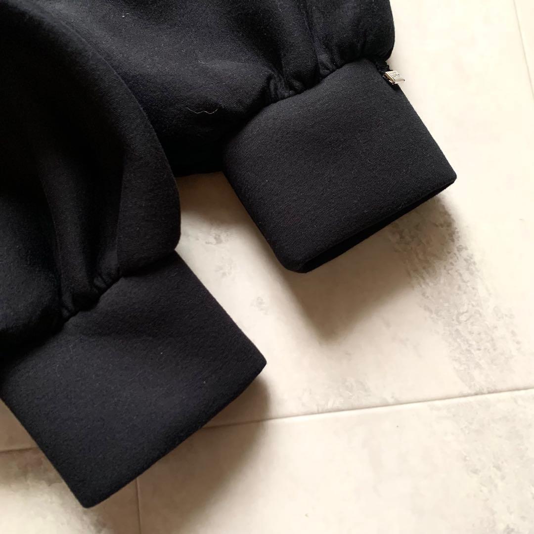 美品♡ヘルノリゾート ダウン切り替え ポンチョコート ロングコート 黒 40