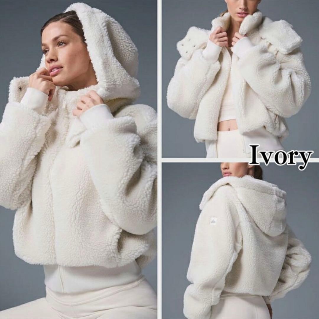 新品Alo yoga Foxy Sherpa Jacket XXS ファー