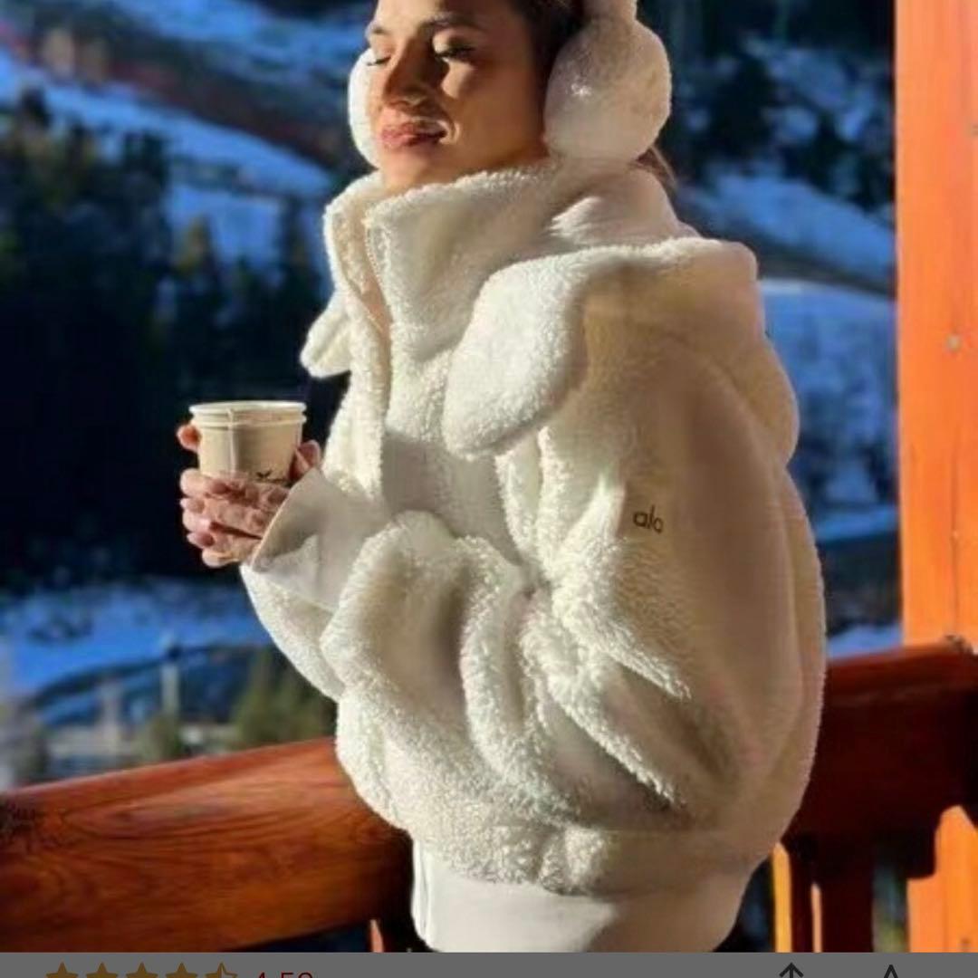 新品Alo yoga Foxy Sherpa Jacket XXS ファー