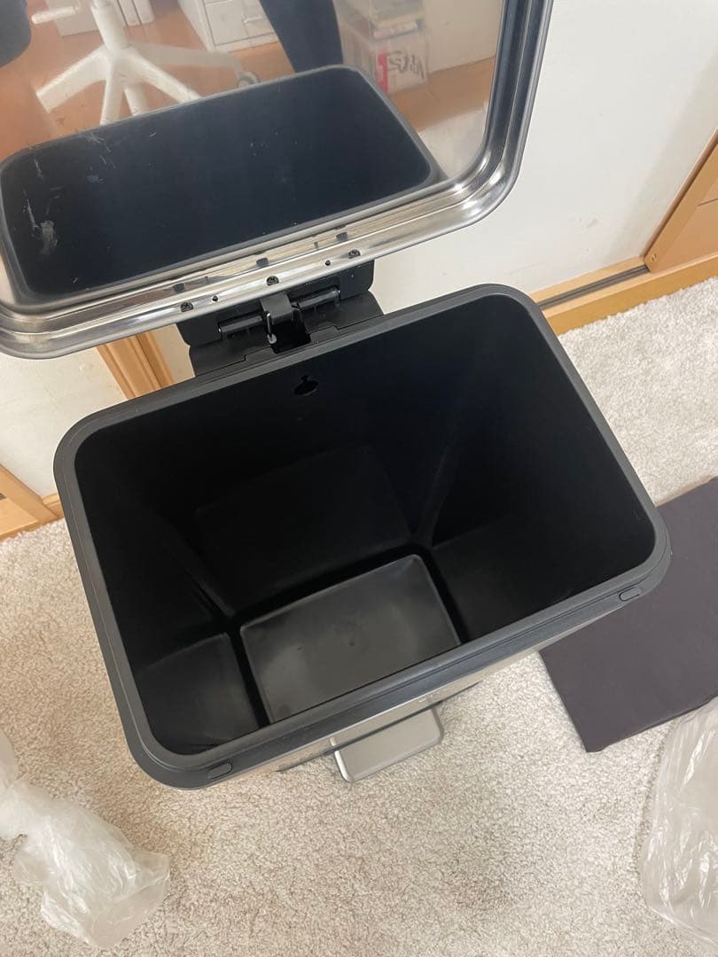 EKO ゴミ箱 30L つや消し ステンレス
