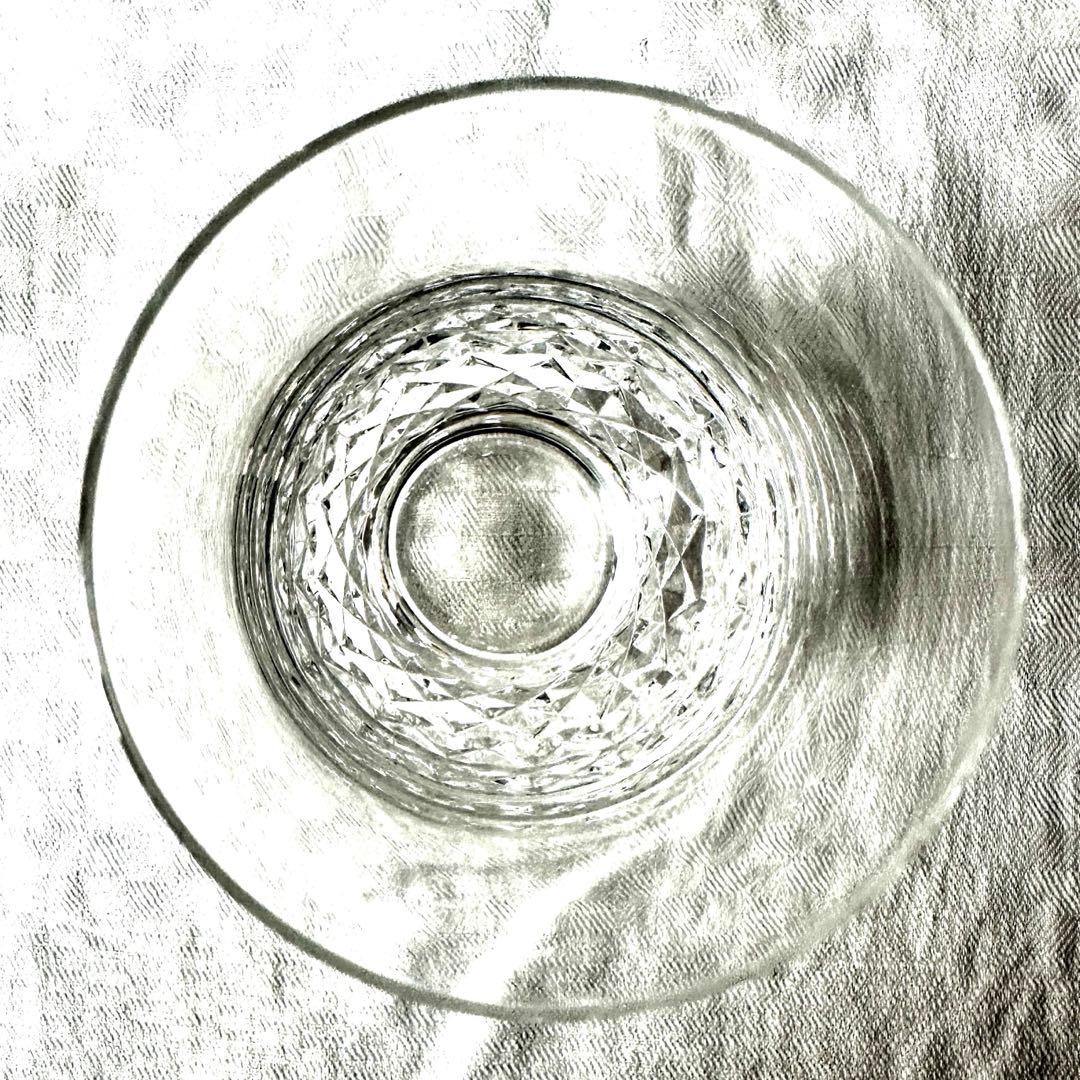 オールドサンルイ グラス ペア ダイヤカット タンブラー フランスアンティーク