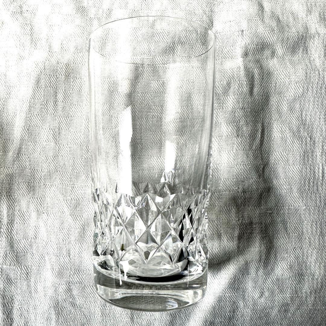 オールドサンルイ グラス ペア ダイヤカット タンブラー フランスアンティーク