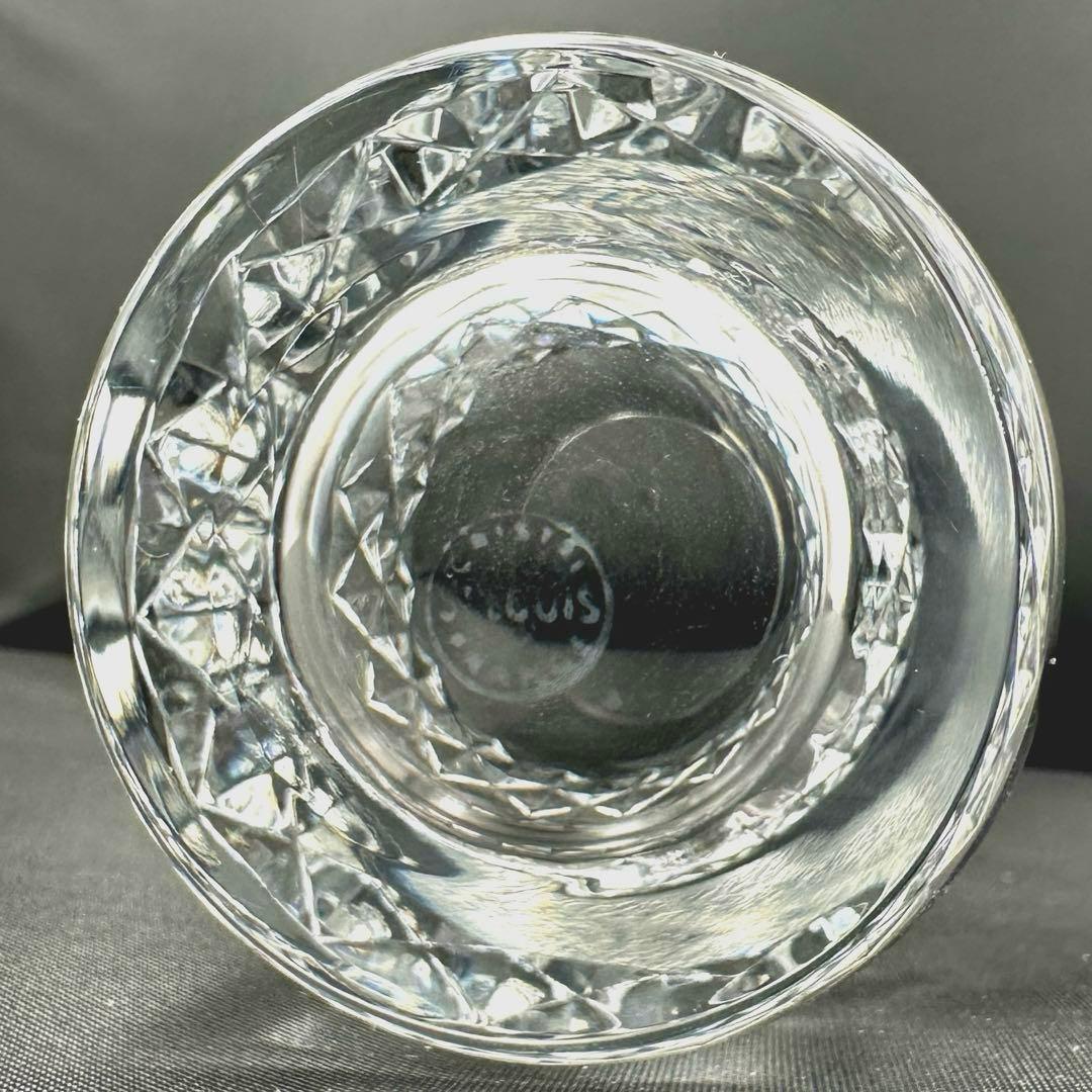 オールドサンルイ グラス ペア ダイヤカット タンブラー フランスアンティーク