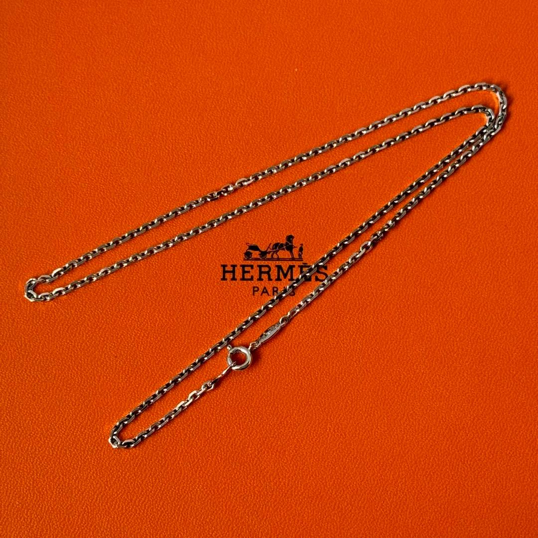 【希少 極美品】HERMES チェーン ネックレス 50cm ヴィンテージ