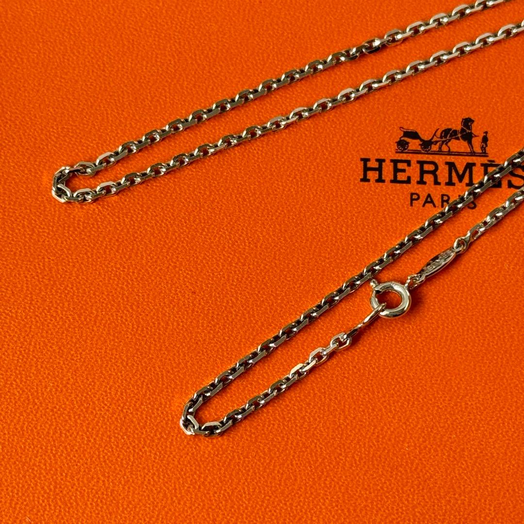 【希少 極美品】HERMES チェーン ネックレス 50cm ヴィンテージ
