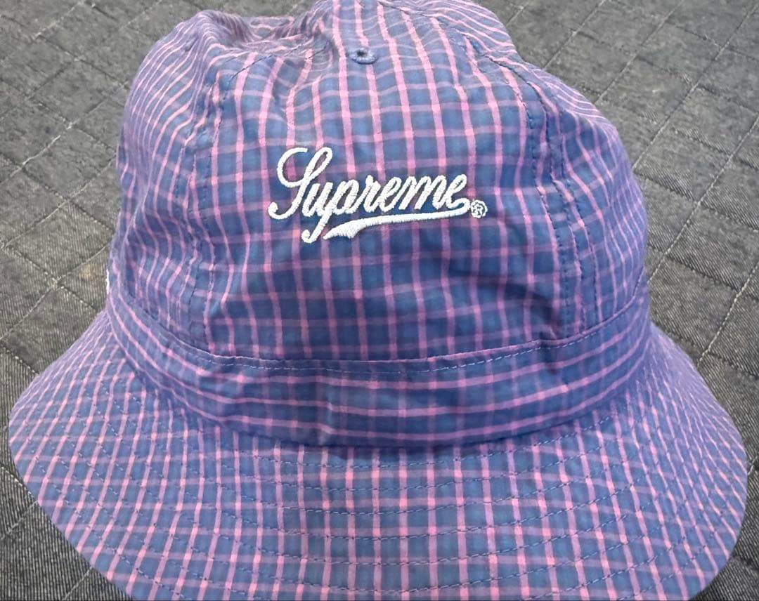 帽子 Supreme Cordura Plaid Bell Hat Purple