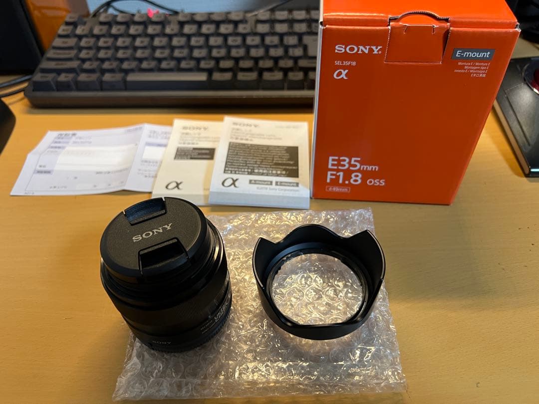 25年1月購入美品SONY SEL35F18 APS-C E35mm F1.8