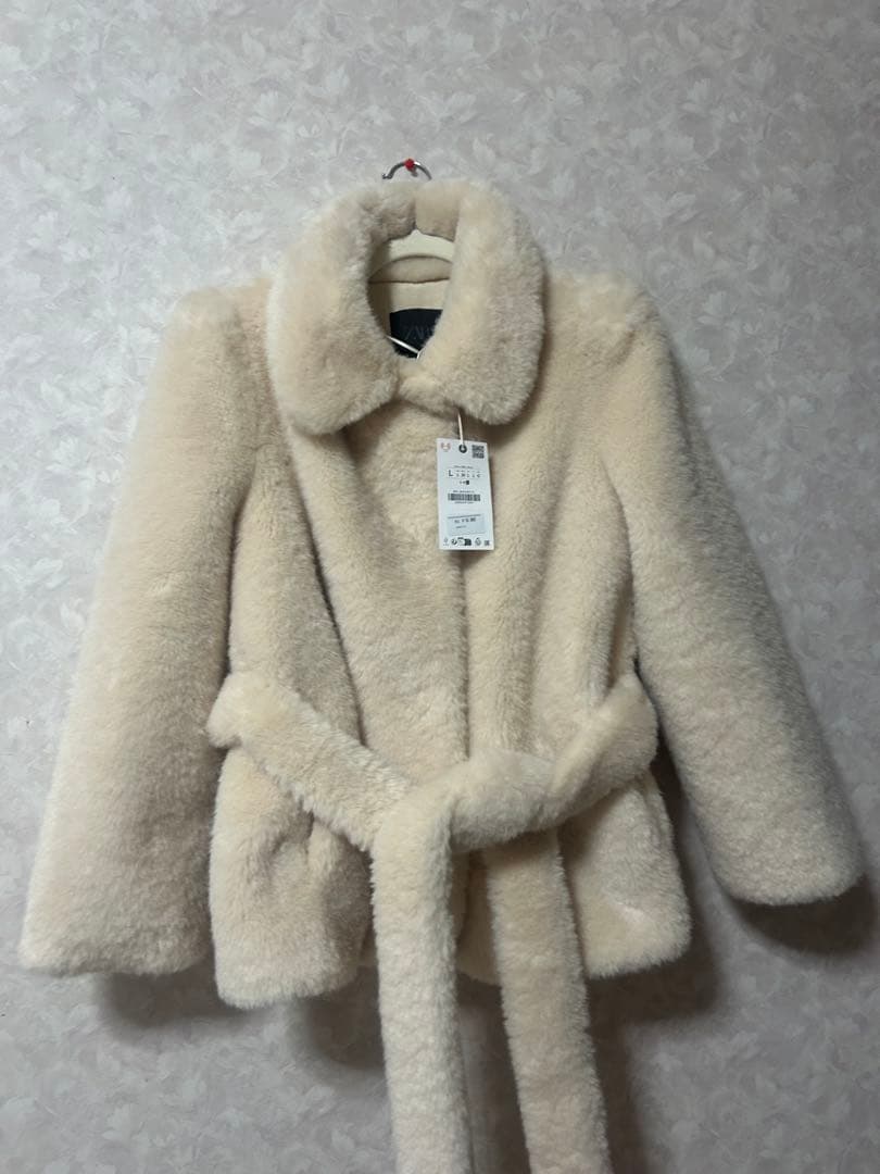 ZARA フェイクファーベルトコート ZWコレクション