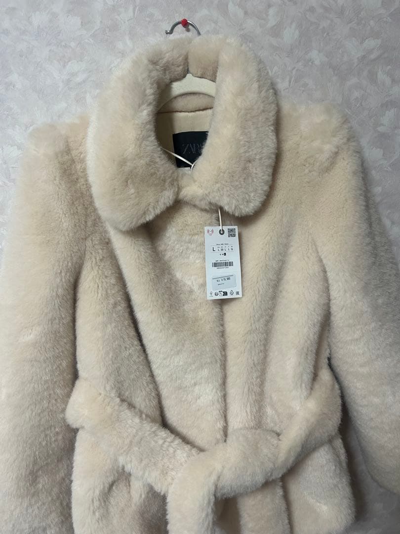 ZARA フェイクファーベルトコート ZWコレクション