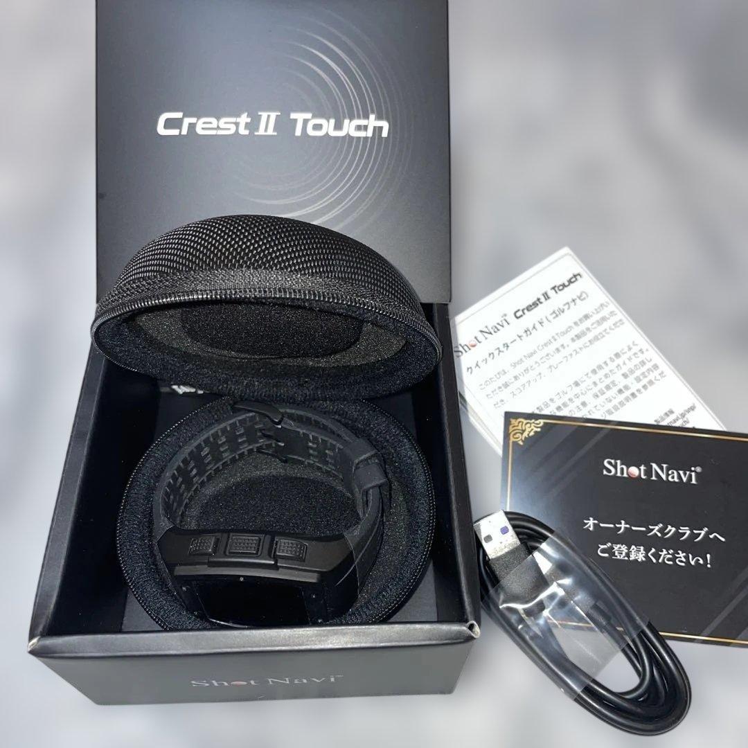 美品！Shot Navi Crest II Touch ゴルフ GPS ウォッチ
