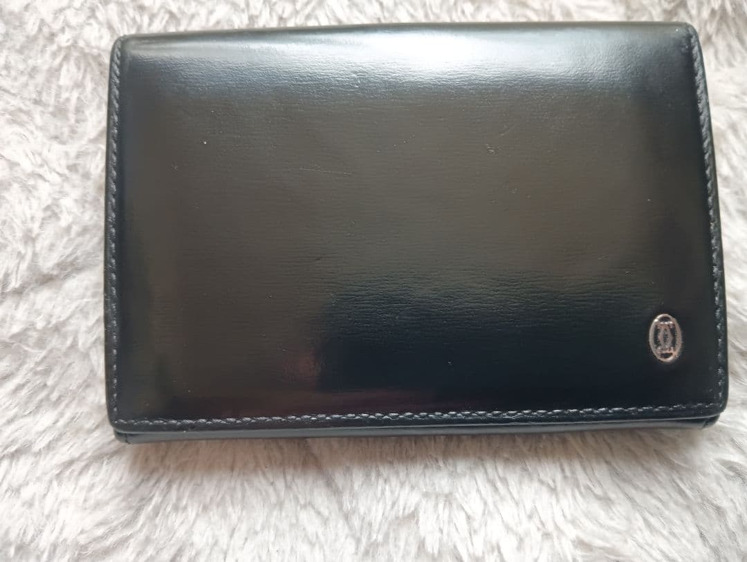 Cartier 黒 レザー 名刺入れ 箱付き
