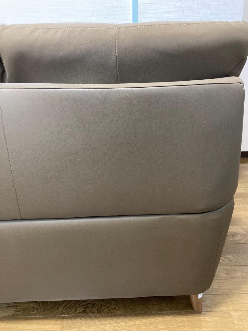 ニトリ 傷・汚れに強い合成皮革 2人掛けソファ PD02-2 Nシールド DBR