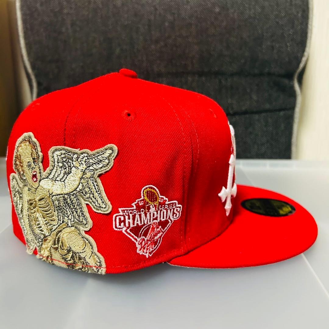 プ*オ様 新品未使用 ニューエラ ドジャース 赤キャップ 59FIFTY 58.