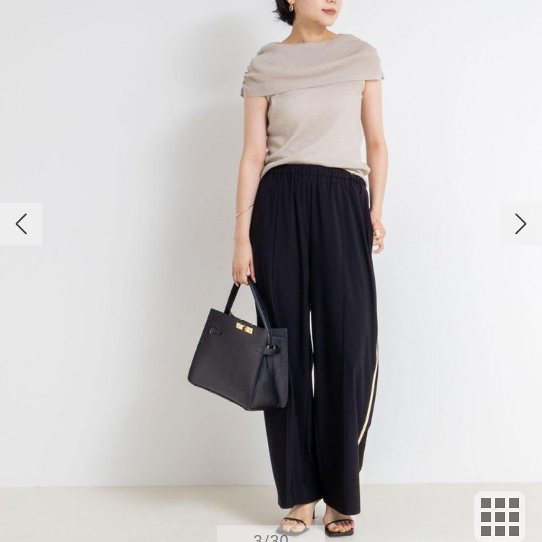 ウォッシャブルサイドライントリコットパンツ