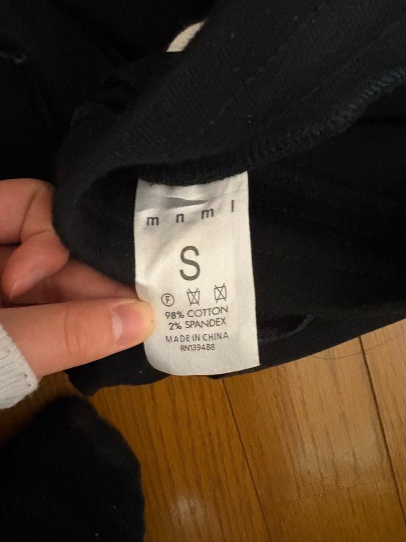 mnml ブラック カーゴパンツ S