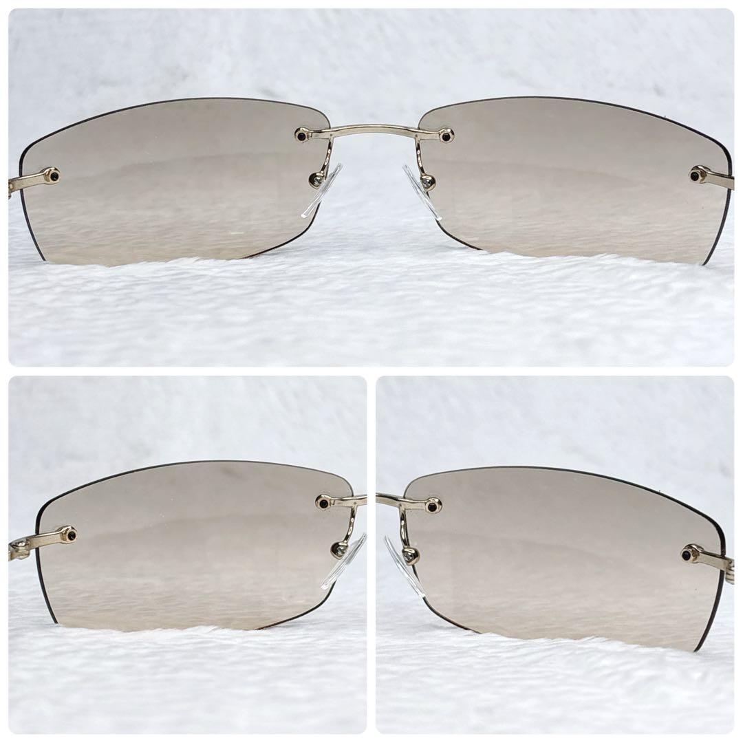 GUCCI linestone rimless サングラス　y2k 00s