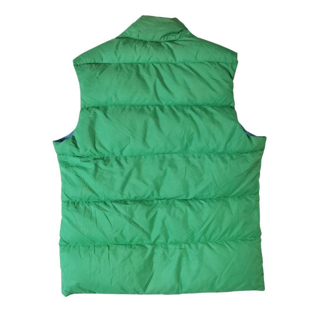 U.S.A製 ジェリー 8os リバーシブルダウンベスト L グリーン/ブルー