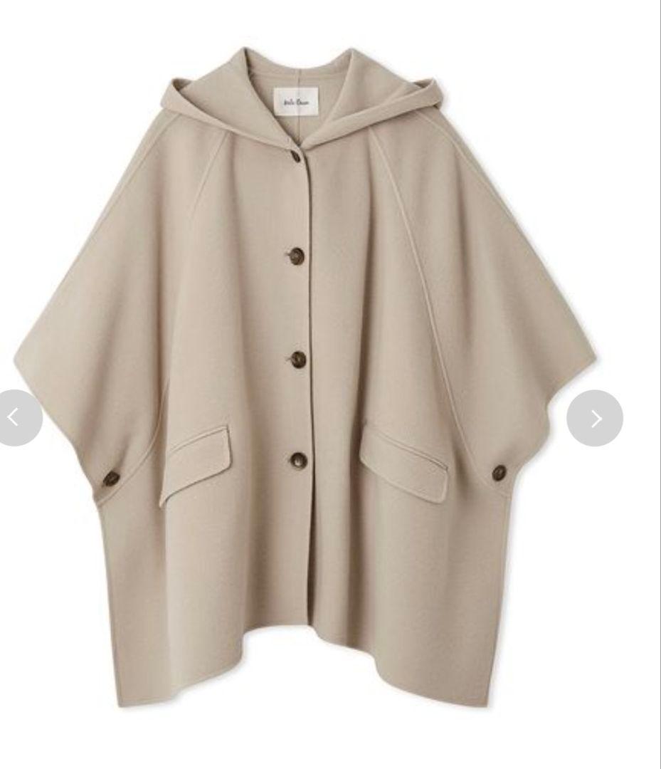 【ミラオーエン】ネイビー フード付きポンチョ数時間使用のみ、値引き交渉OK