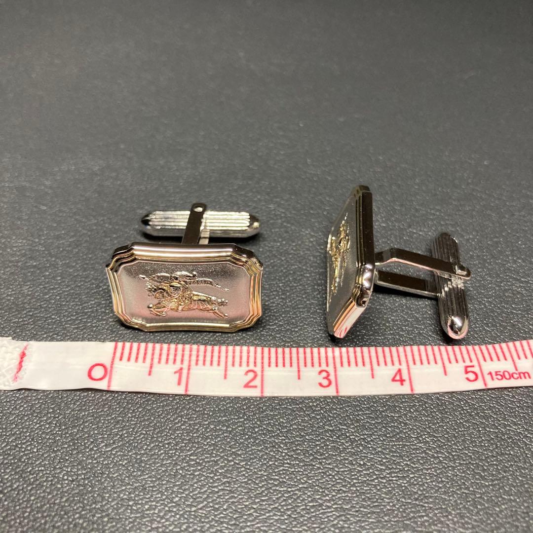 バーバリー カフス　ネクタイピン　シルバー925 ゴールド　ホースロゴ　希少
