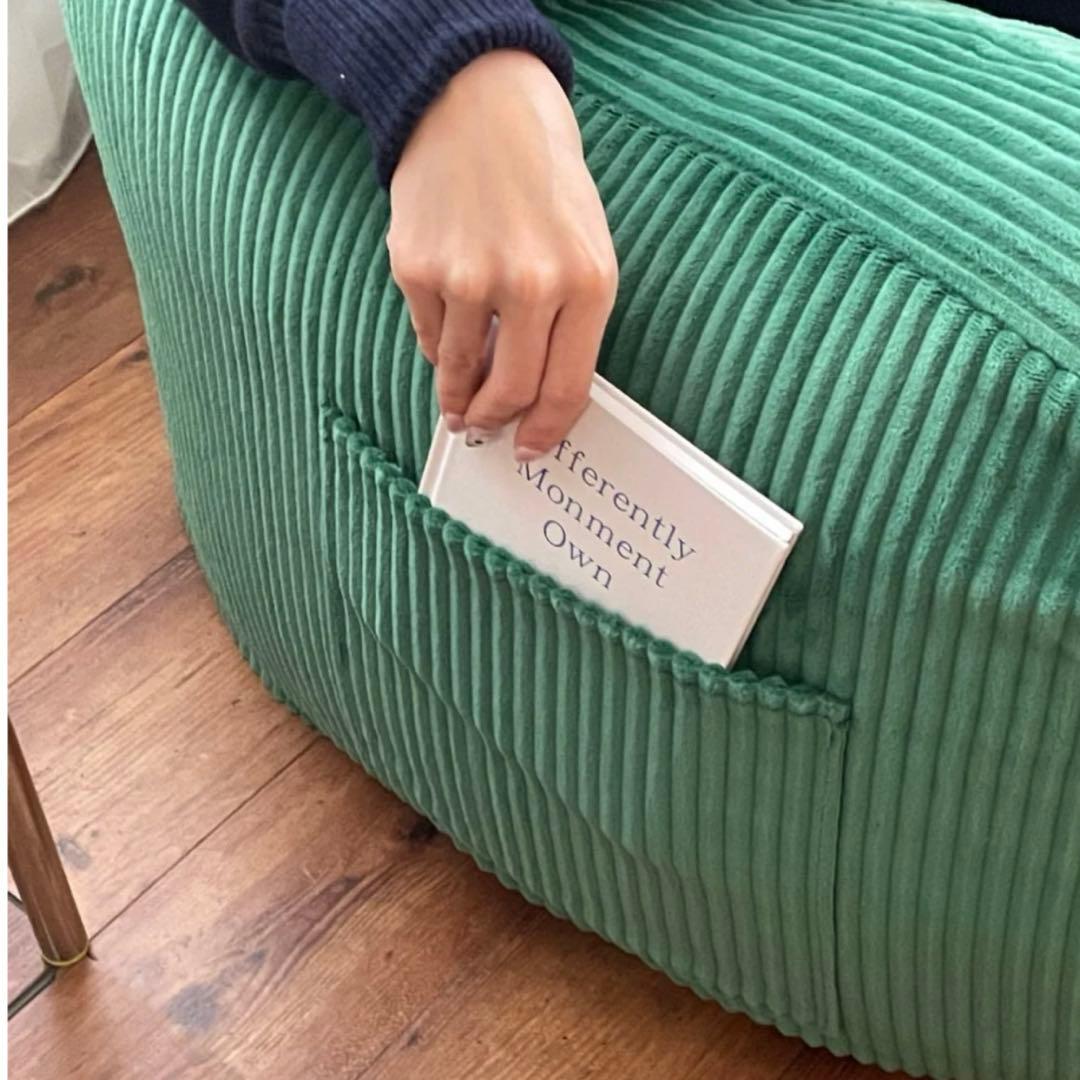 loosy 2人掛け　ビーズソファ　Green