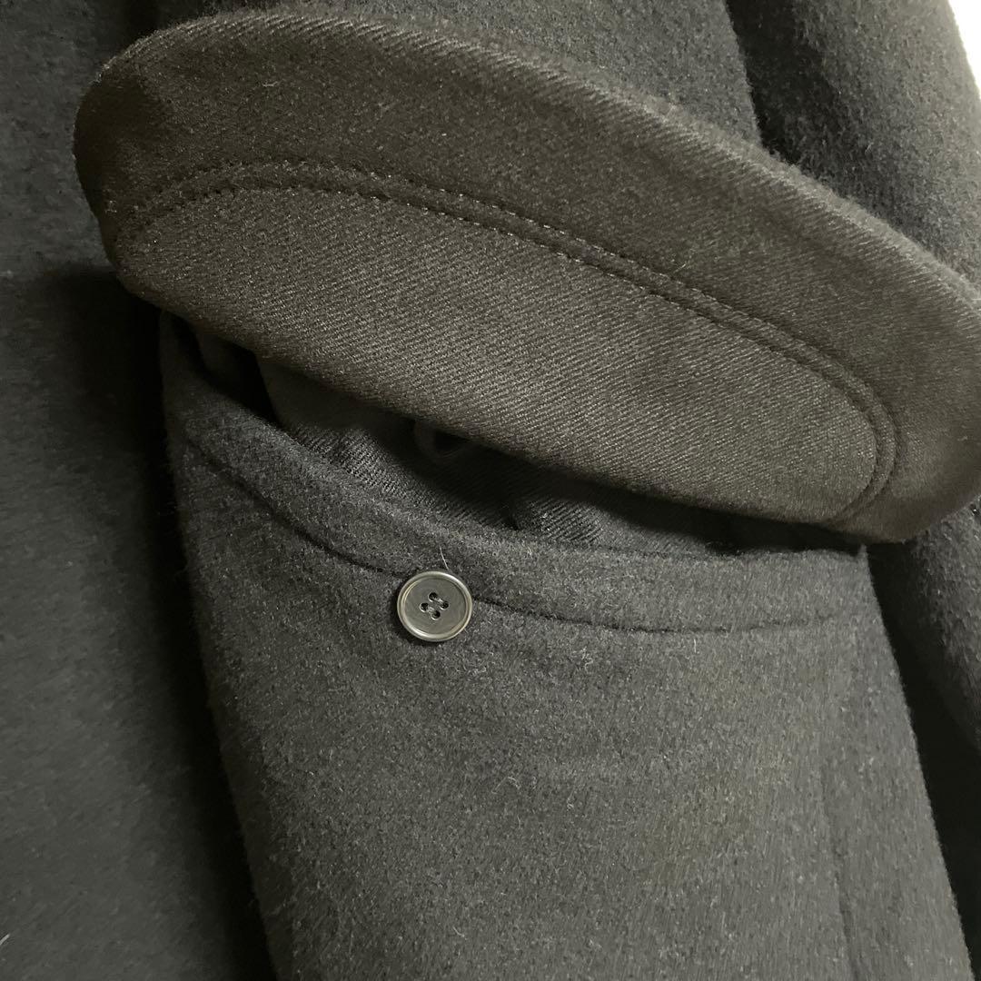 ◆美品◆ CRESCENT　カシミヤ混　Aラインウールコート　黒　M 日本製