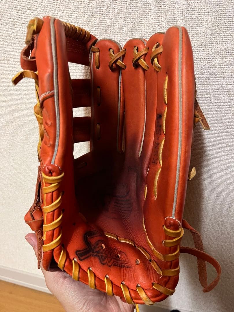 末*堂様 Slugger 軟式グローブ オレンジ