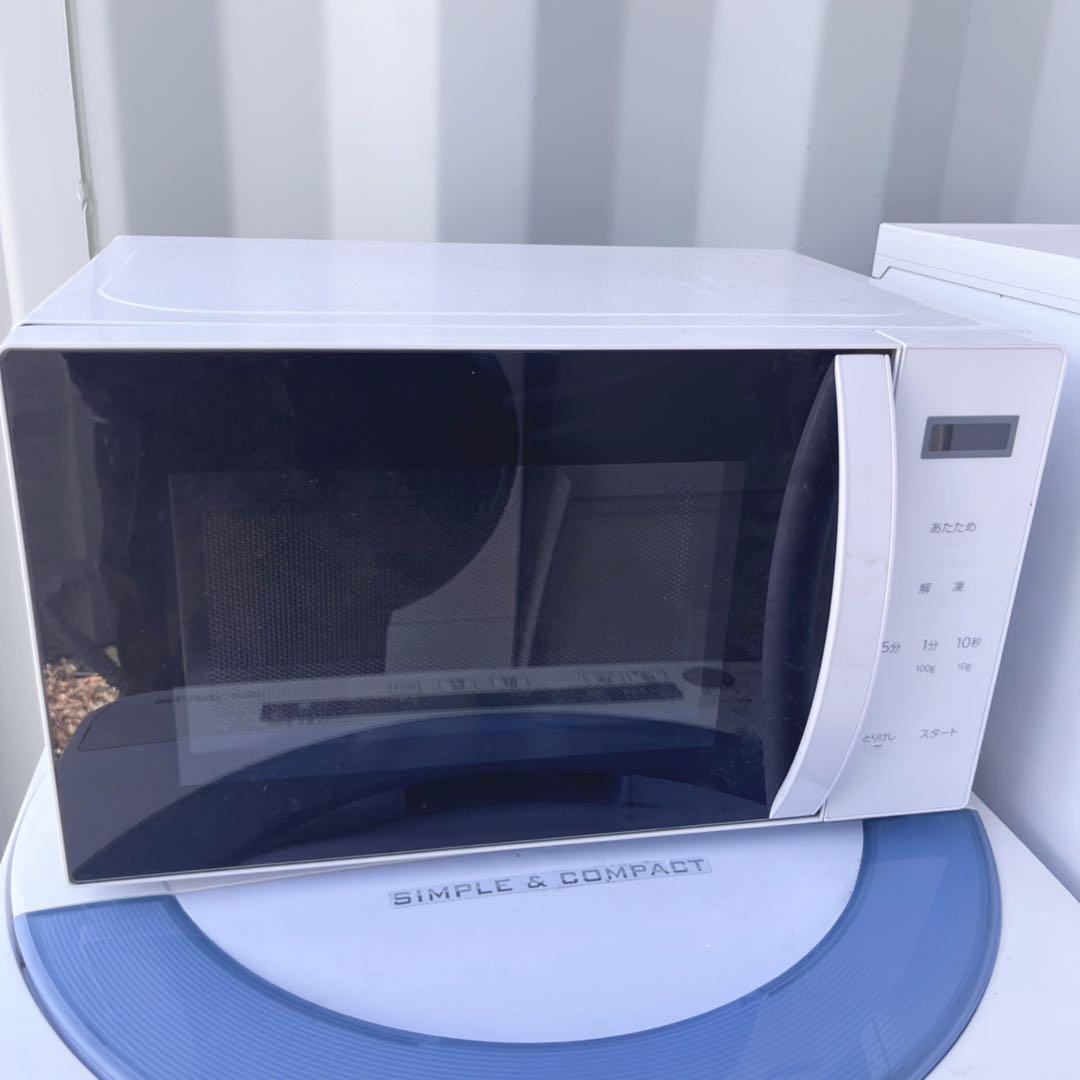 取付無料！完動品！SHARPシンプルホワイト冷蔵庫洗濯機電子レンジセット！