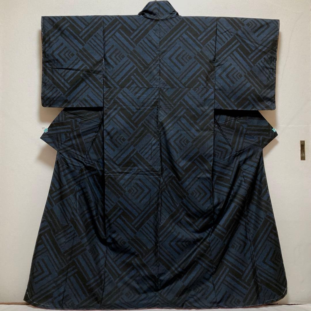 はなうさぎ　本場大島紬【都喜ヱ門】藤絹織物 純泥染 正絹 証紙付