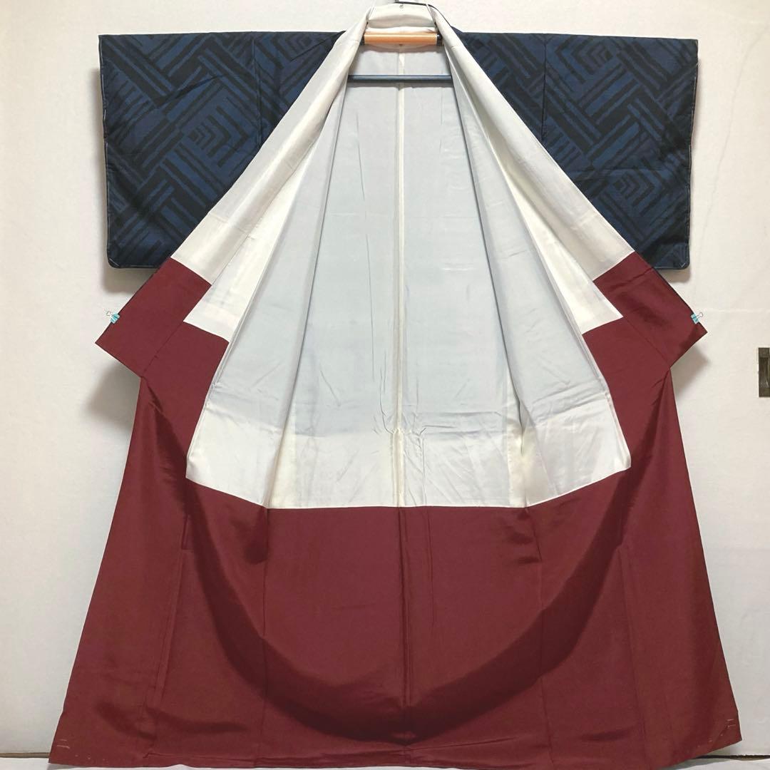 はなうさぎ　本場大島紬【都喜ヱ門】藤絹織物 純泥染 正絹 証紙付