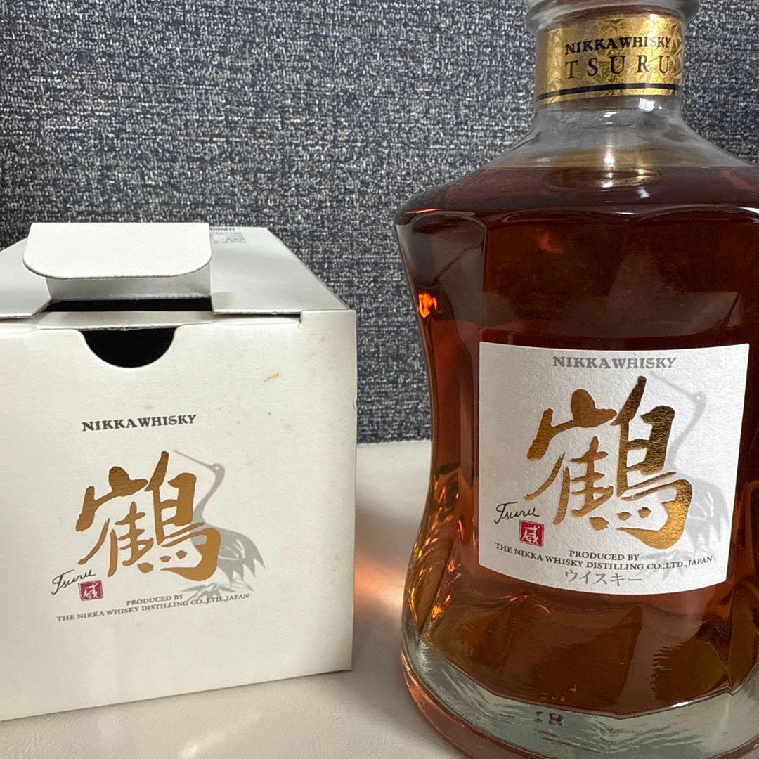 ニッカウヰスキー鶴　2本セット 箱多少汚れあり ピァアモルト　レッドをお付けして