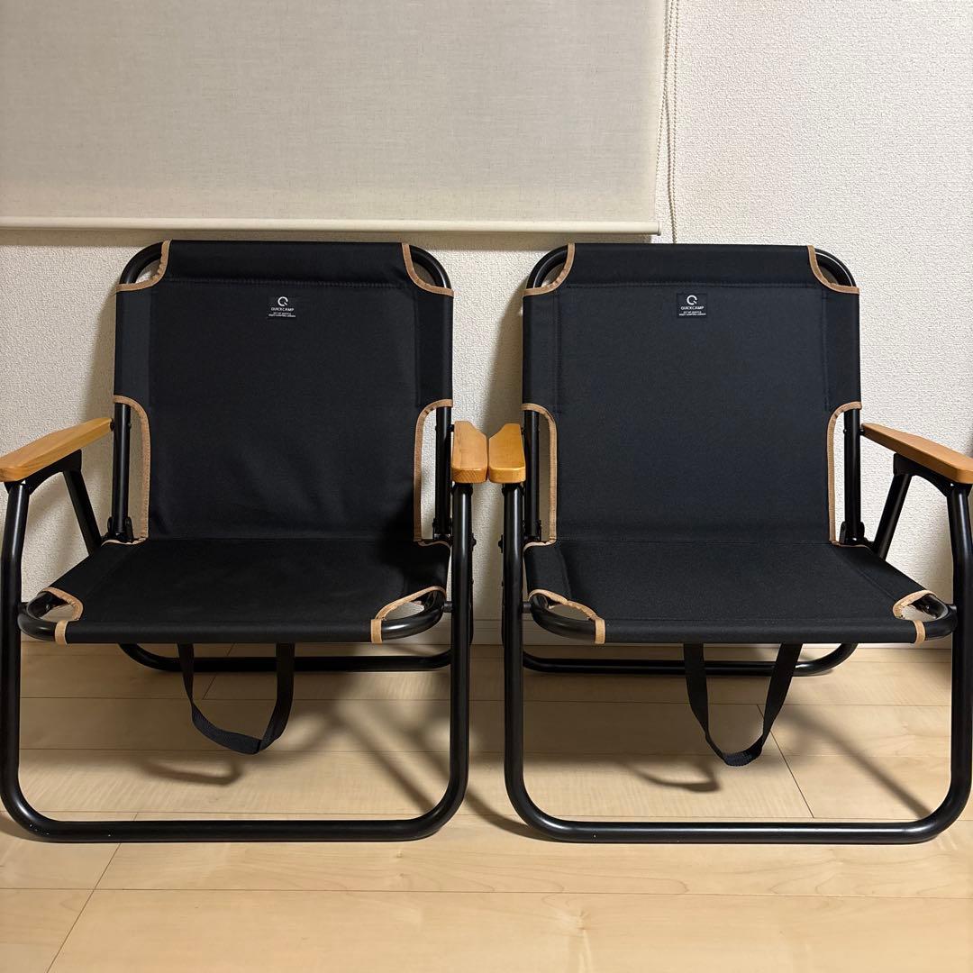 QUICKCAMP 折りたたみ式アウトドアチェア 2脚セット
