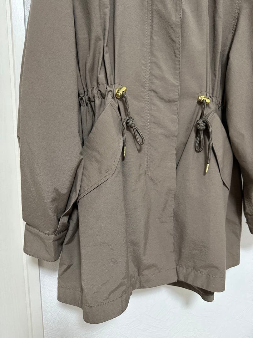 バンヤードストーム　ベージュ フード付き モッズコート