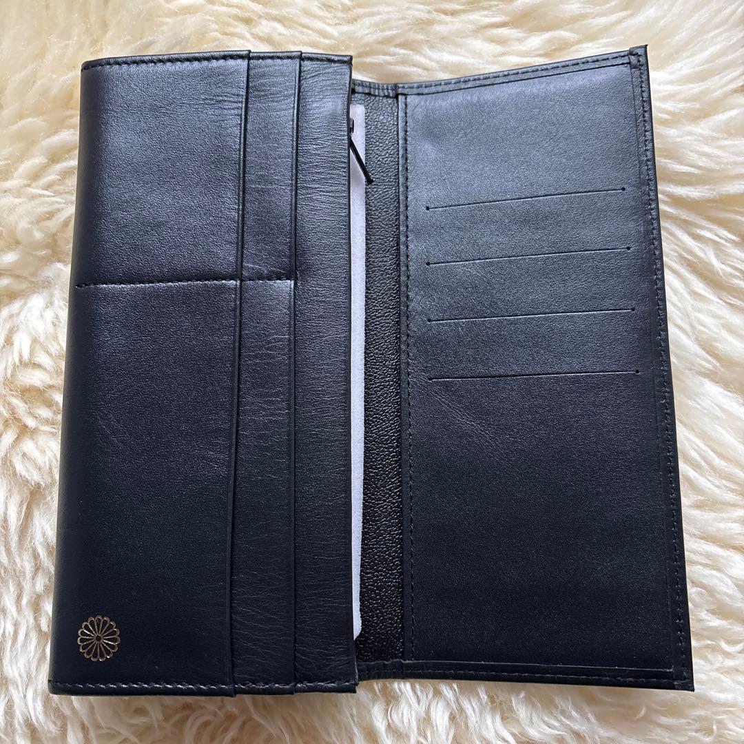 入手困難！【皇居限定長財布　新品未使用】高級本革　黒　箱付