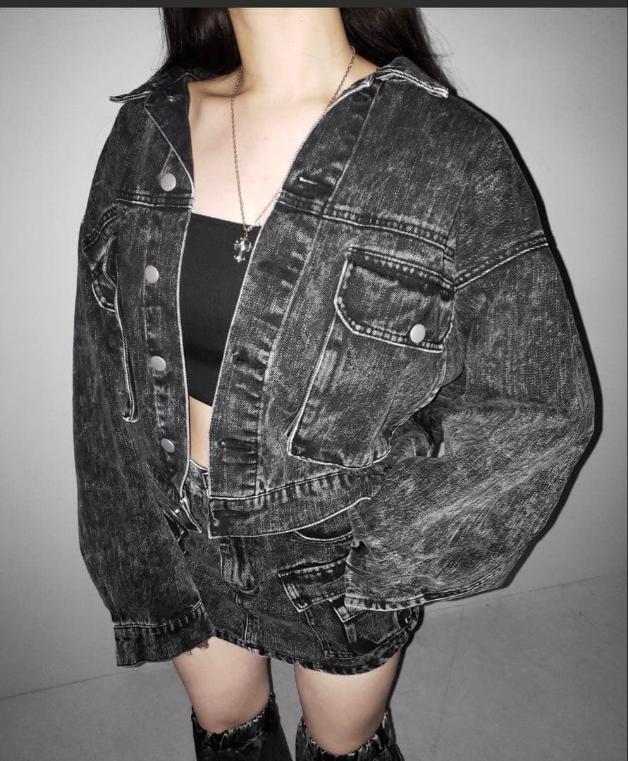 me+em select デニム セットアップ meemselect